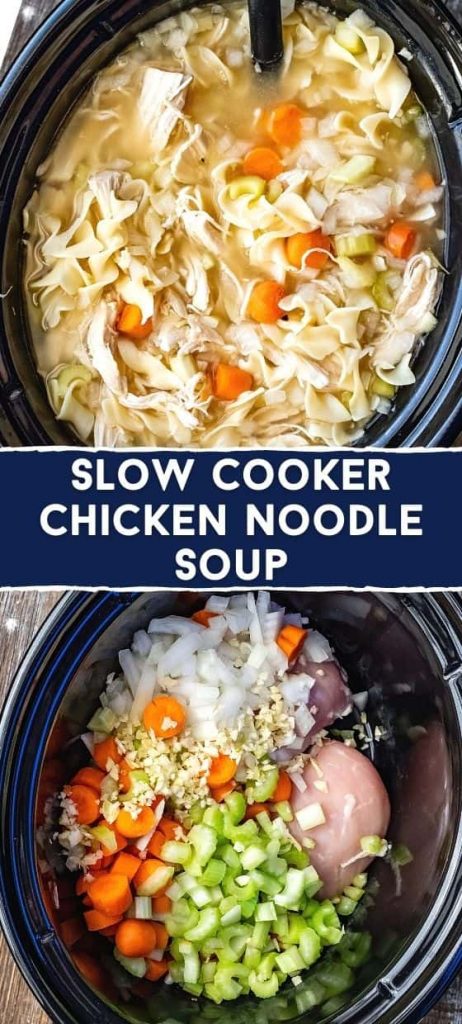 Homemade Crockpot Chicken Noodle Soup