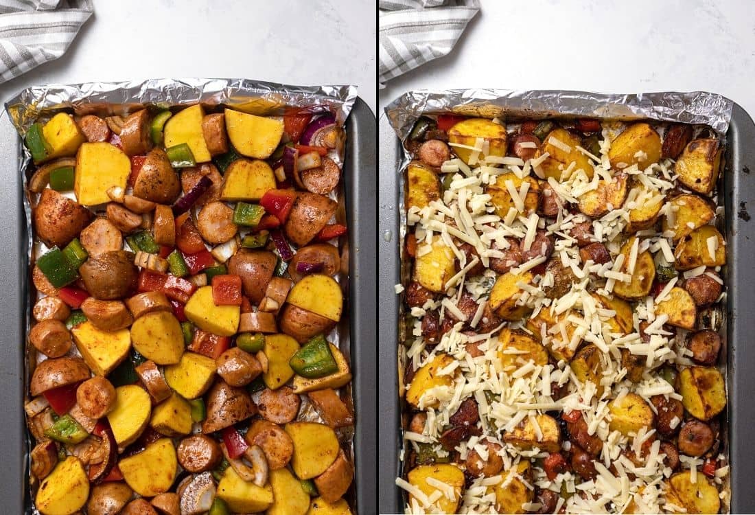 Oven Roasted Smoked Sausage & Potatoes Recipe