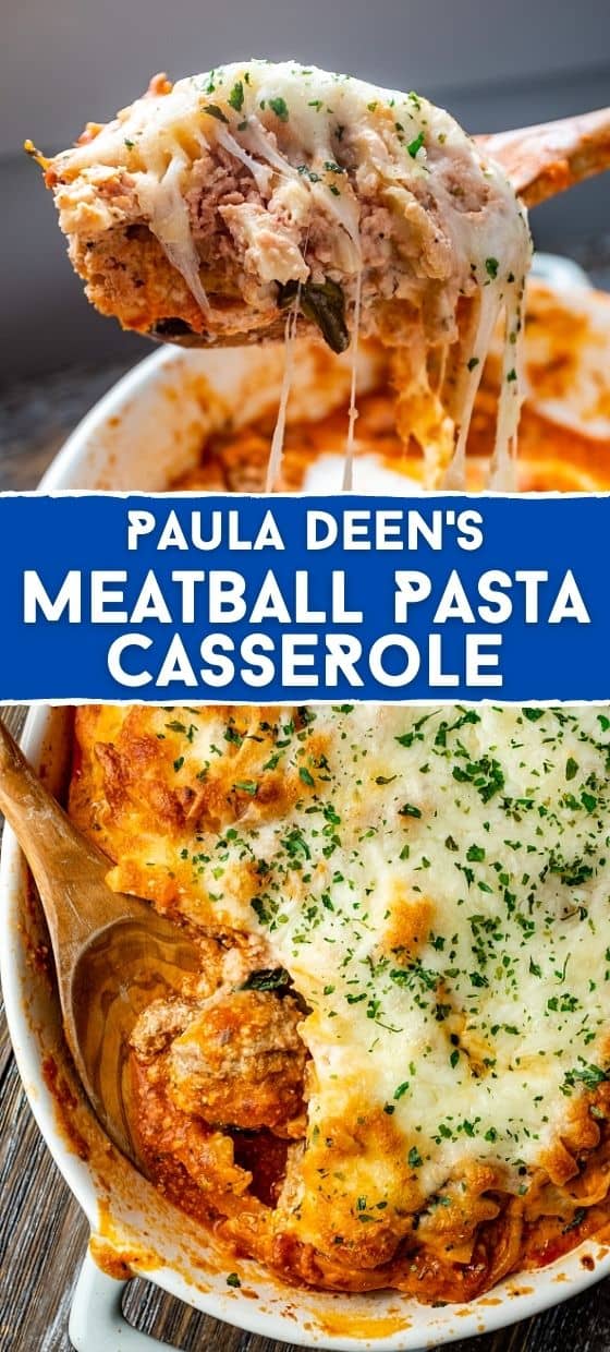 Paula Deen\'s Meatball Pasta Casserole