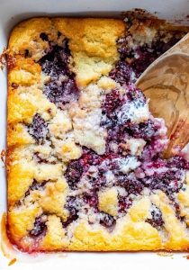 Easy Blackberry Cobbler Recipe 100K Recipes   Easy Blackberry Cobblerfirst Image  1  210x300 