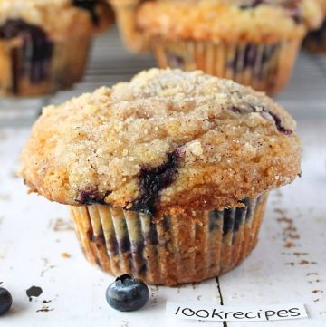 To Die For Blueberry Muffins With Crumble Topping