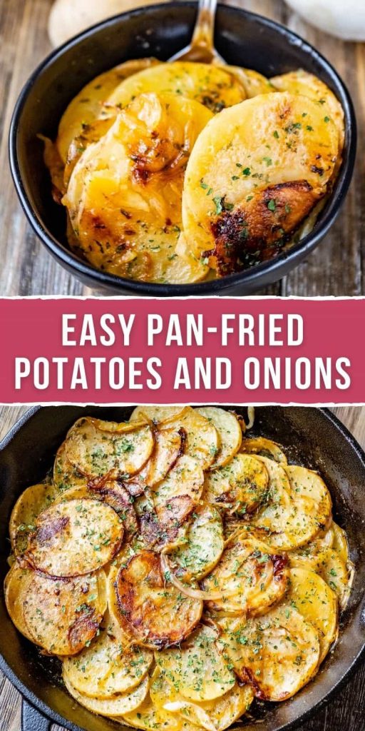 Easy Pan-fried potatoes and onions