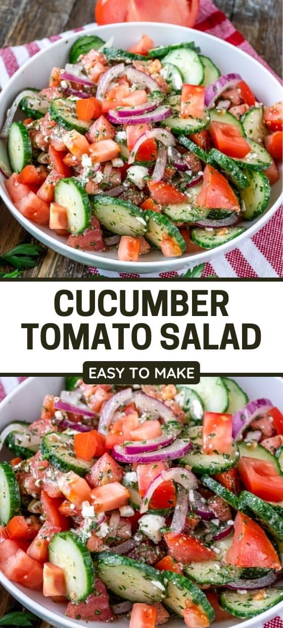 Easy Cucumber Tomato Onion Salad