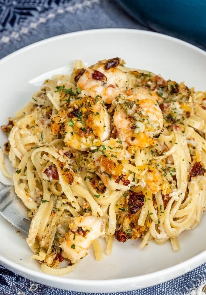 Chicken and Shrimp Carbonara